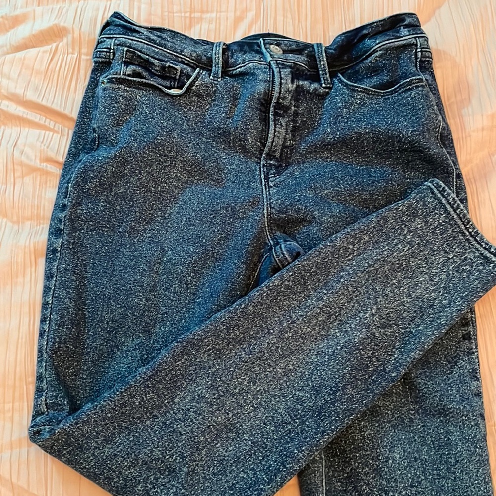 Skinny speckled jeans